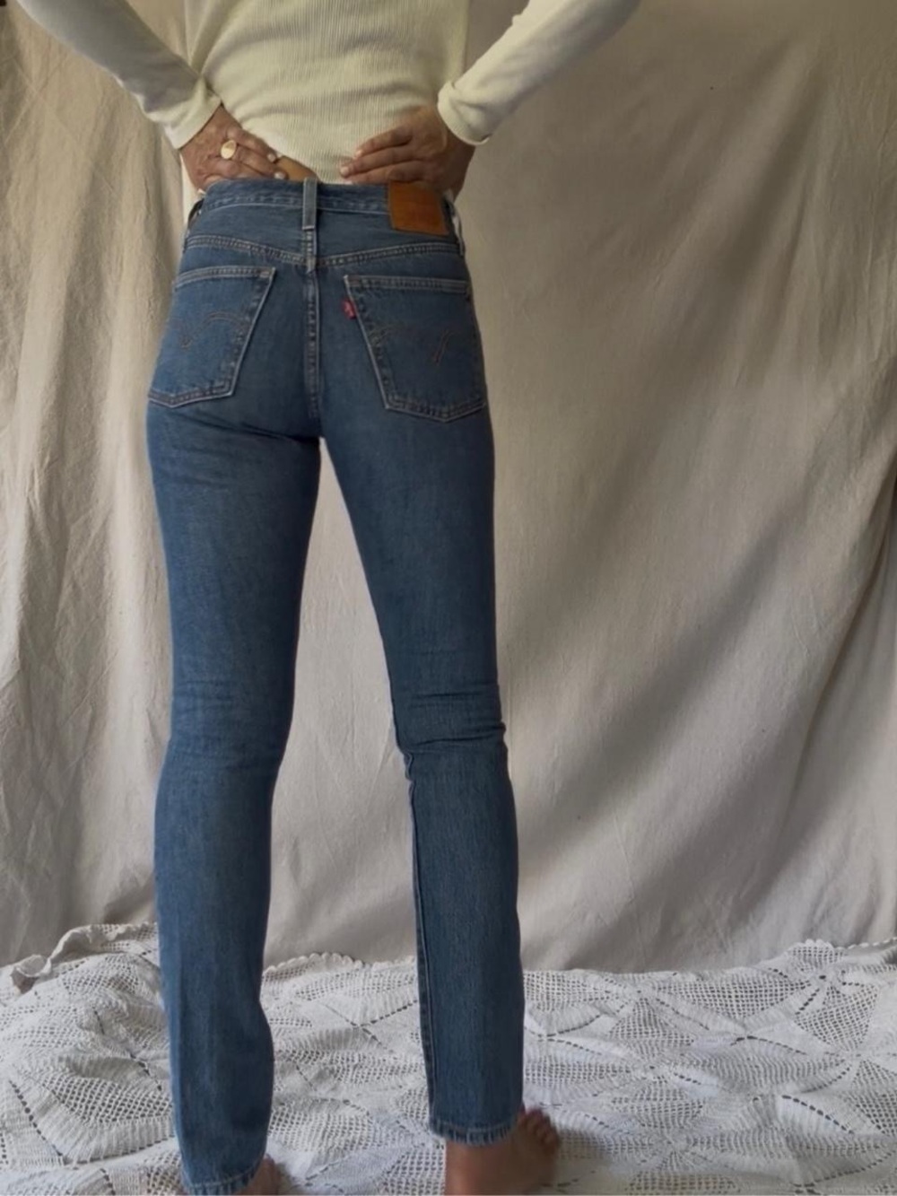 Levi's 501 s Jeans W24 Tiny Waist Button Fly 100% Cotton  Premium
Vintage Denim